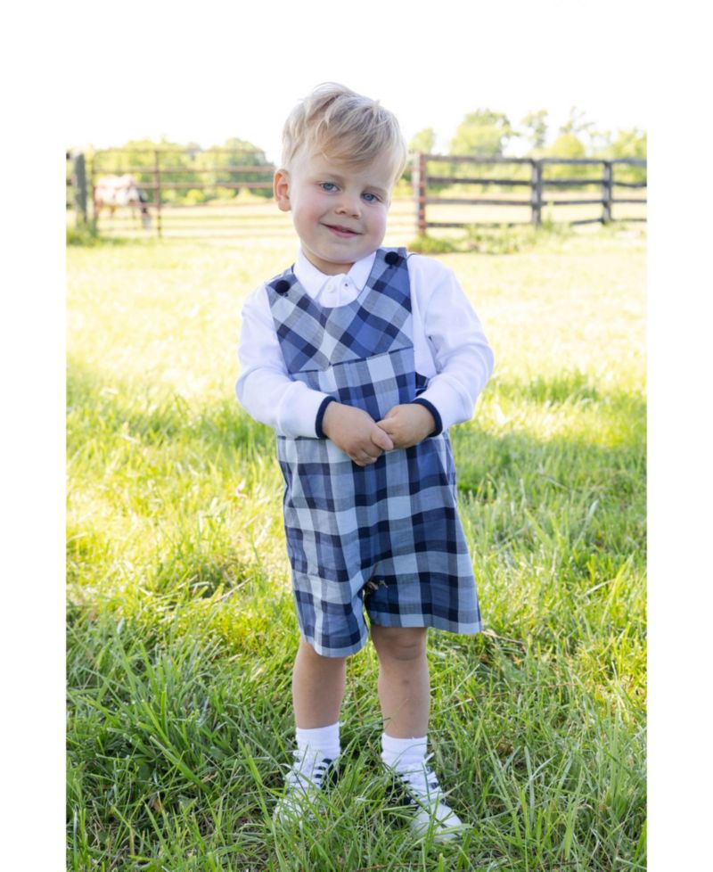 Baby ( 6M to 24M ) Plaid Shortall Romper