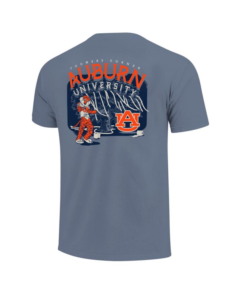 Big Boys and Girls Blue Auburn Tigers Hyperlocal Comfort Colors T-Shirt