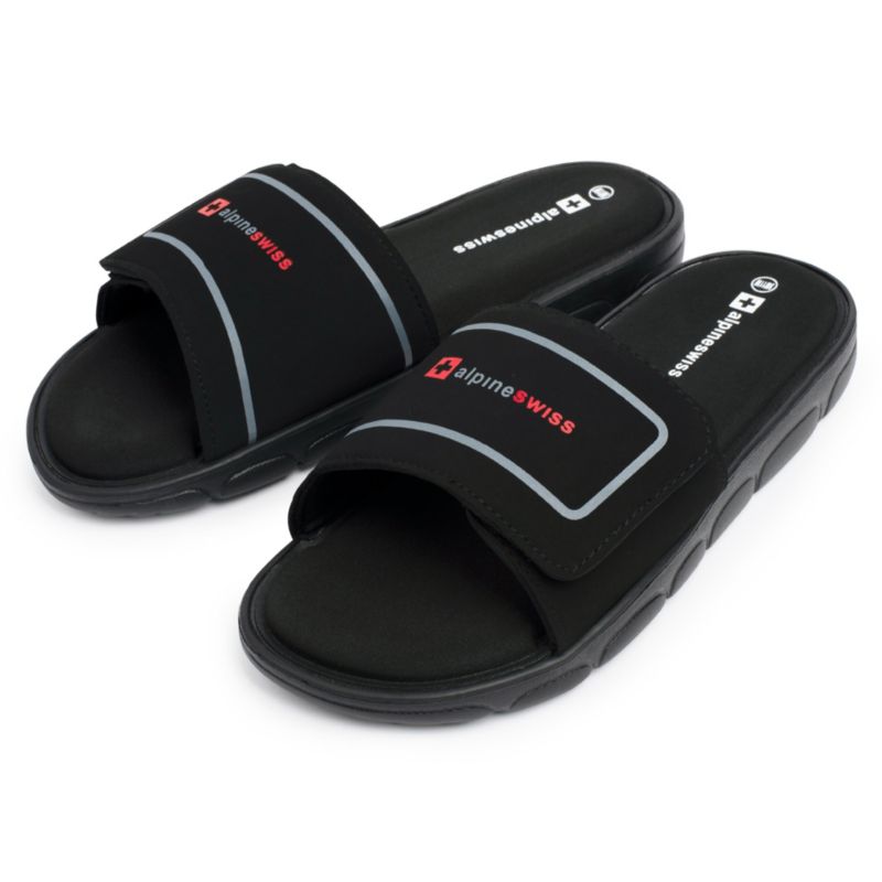 Men's Gabe Cloud Slide Sandals For Men Shock-Absorbing Foam Insole With Arch Support Adjustable Strap Waterproof Anti-Slip Recovery Slides