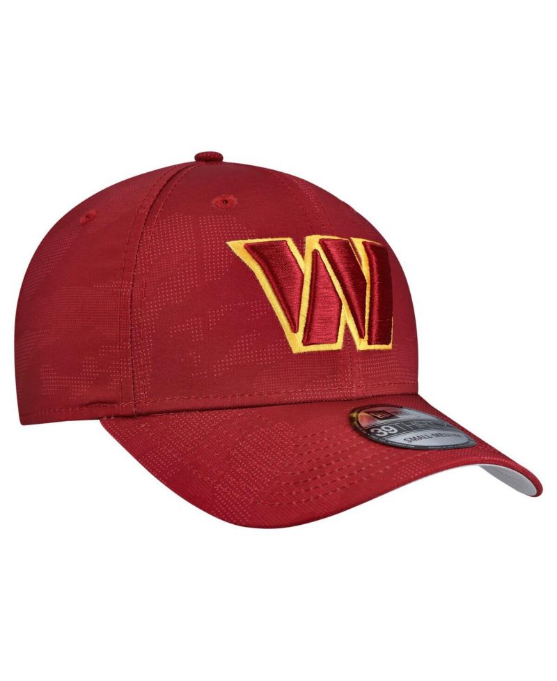 Men's Burgundy Washington Commanders Tonal Camo 39THIRTY Stretch Fit Hat