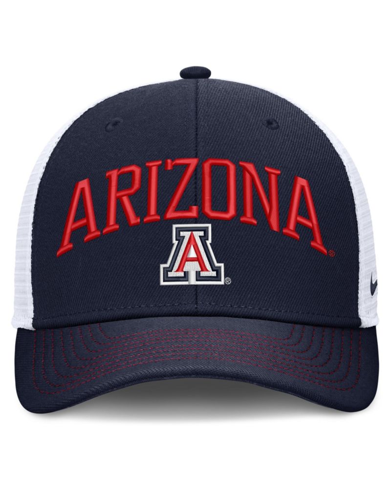 Men's and Women's Navy/White Arizona Wildcats Primetime Arched Trucker Adjustable Hat