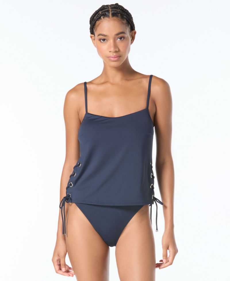 Michael Kors Grommet Tankini Top & Bikini Bottom