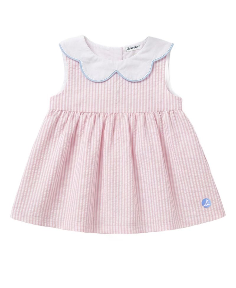 Baby Girls' Striped Dress, Bloomers and Hat, 3-Piece Set