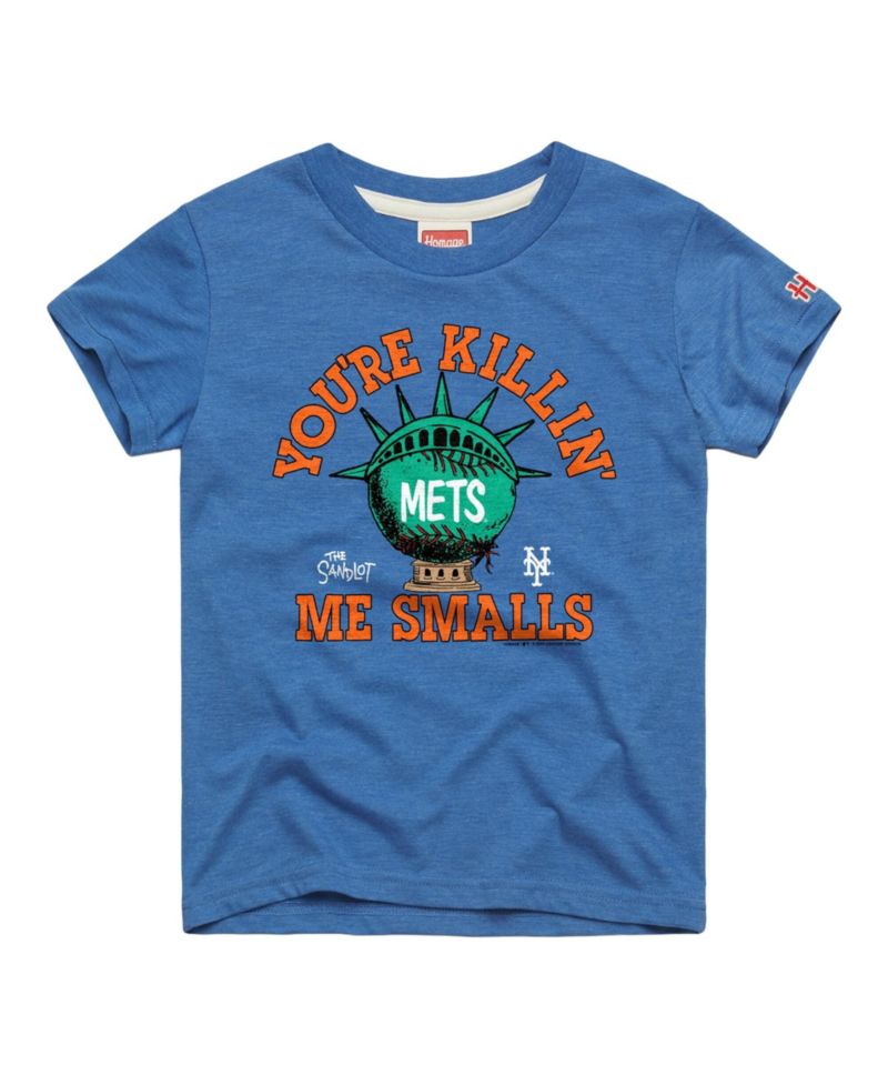 Big Boys and Girls Royal New York Mets x The Sandlot Tri-Blend T-Shirt