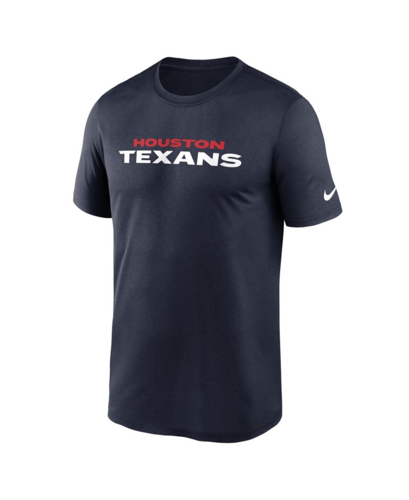 Men's Navy Houston Texans Primetime Legend Wordmark Dri-FIT T-Shirt