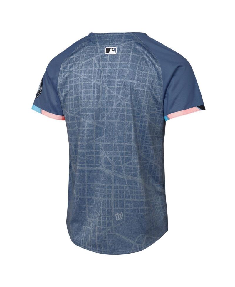 Big Boys and Girls Blue Washington Nationals 2025 City Connect Limited Jersey