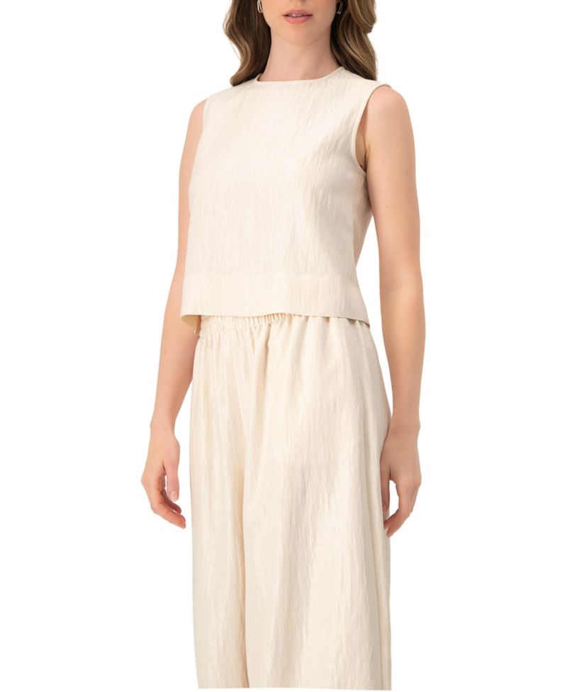 Women's Sleeveless Round Neck Top