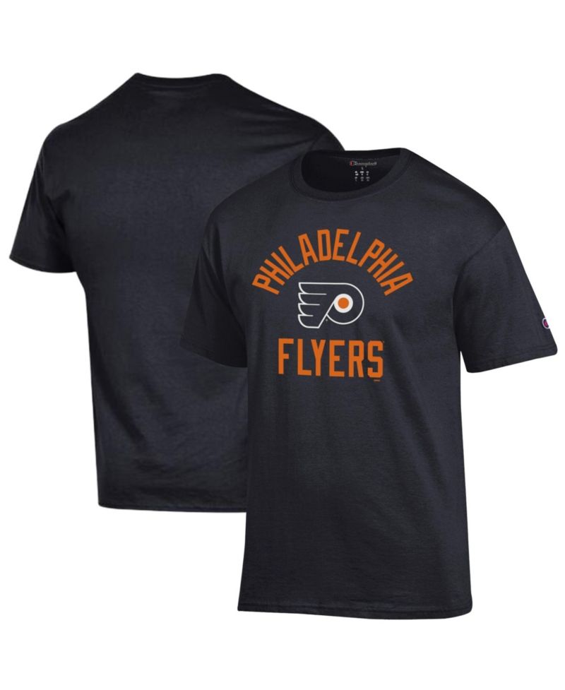 Men's Black Philadelphia Flyers Primary Logo Jersey T-Shirt