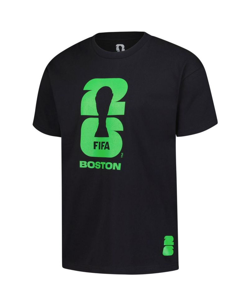 Men's Black 2026 FIFA World Cup Boston Host City Local Oversized T-Shirt