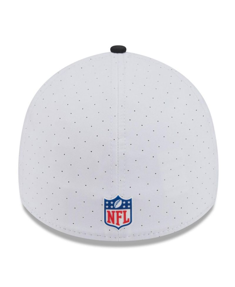 Men's White/Black Atlanta Falcons 2025 NFL Training Camp 39THIRTY Flex Hat