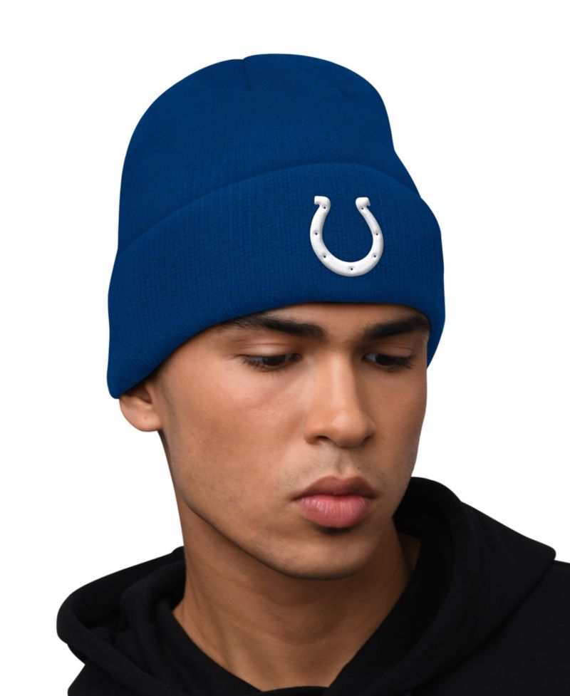 Men's Royal Indianapolis Colts Hoodie and Cuffed Knit Hat Combo Pack