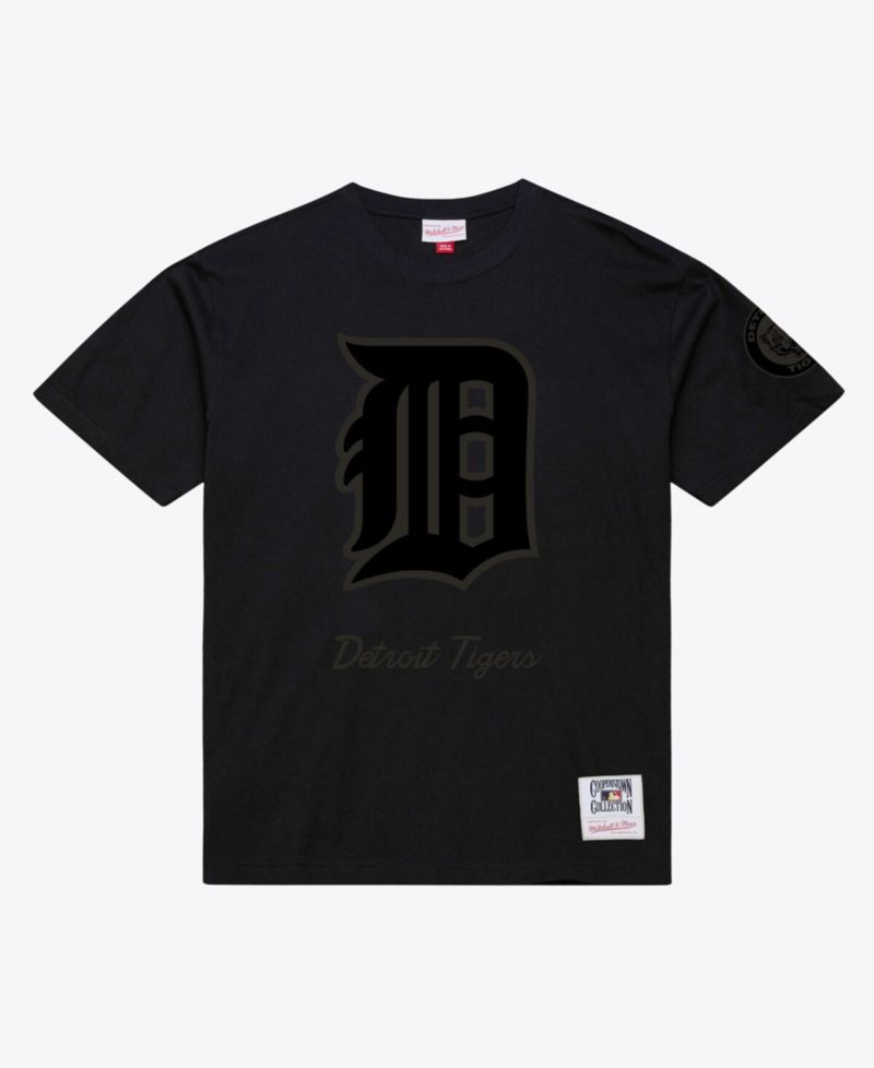 Men's Black Detroit Tigers Cooperstown Collection Phantom T-Shirt