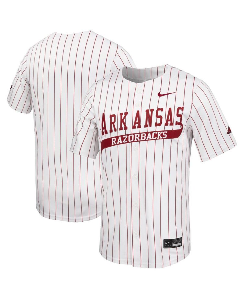 Men's White Arkansas Razorbacks Limited Baseball Jersey