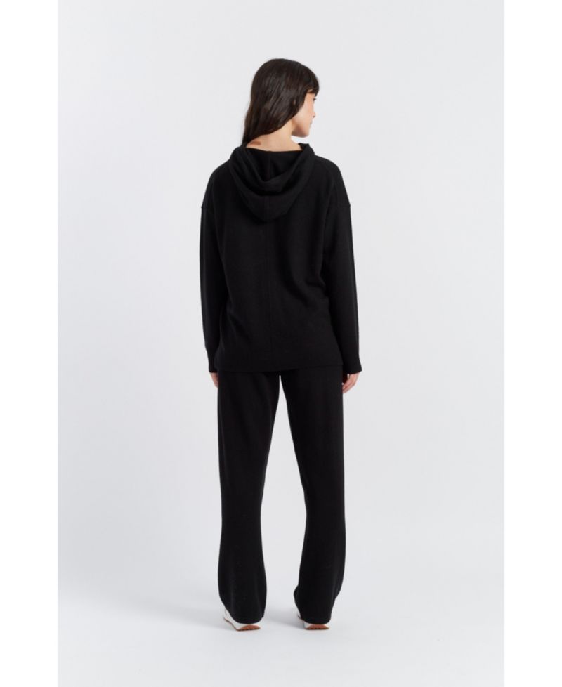 Women's Chinti and Parker Wool Cashmere Blend Relaxed Hoodie Sweater