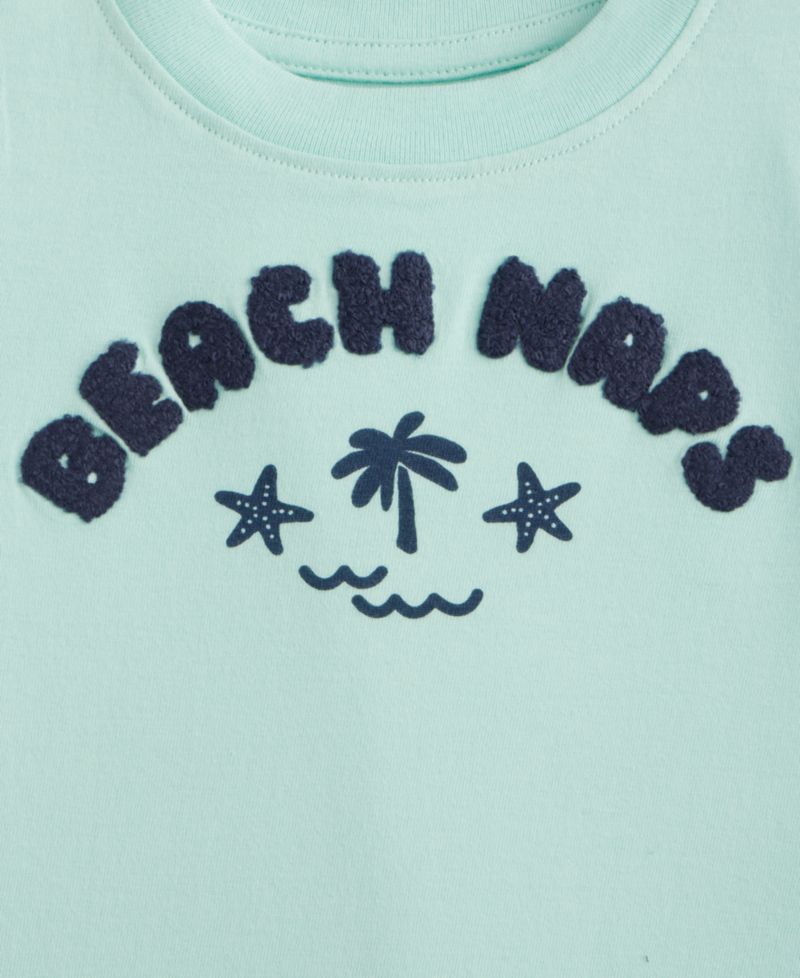 Baby Boys' 0M-24M Beach Naps Cotton Romper