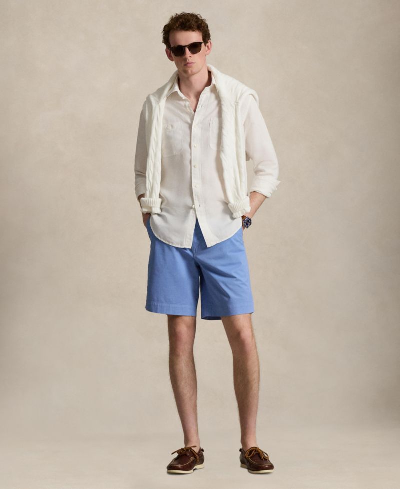 Men's Stretch Classic-Fit Chino Shorts, 9" inseam