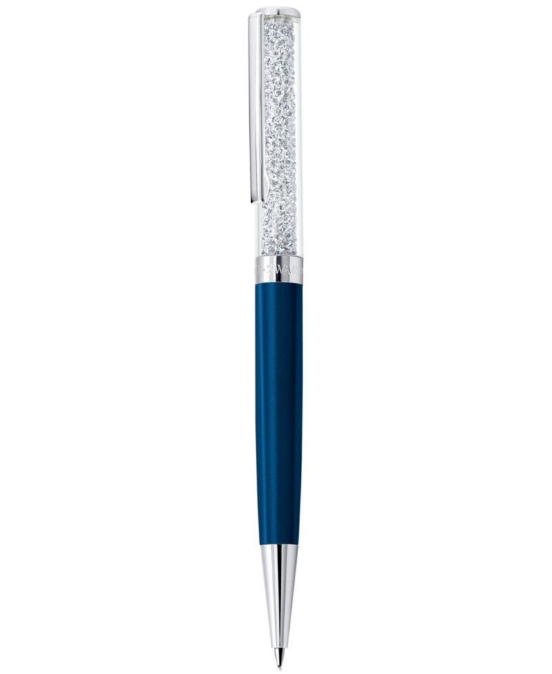 Silver-Tone Crystalline Ballpoint Pen