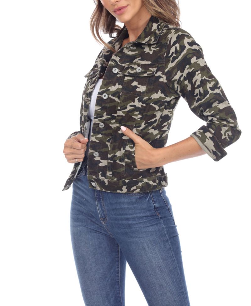 Women's Camo Denim Jacket