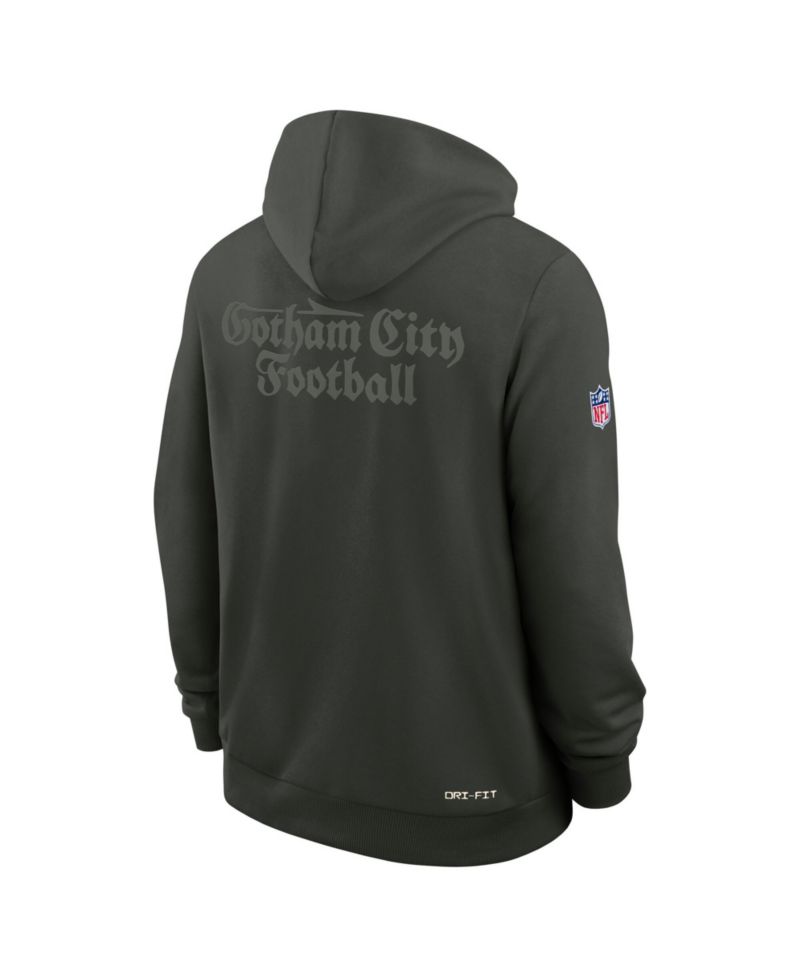 Men's Green New York Jets 2025 NFL Rivalries Sideline Dri-Fit Hoodie
