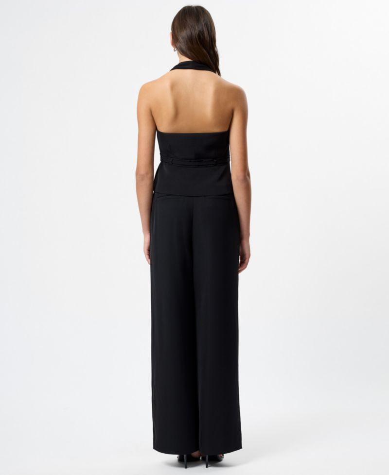 Women's Harry Suiting Belted Halter V-Neck Top