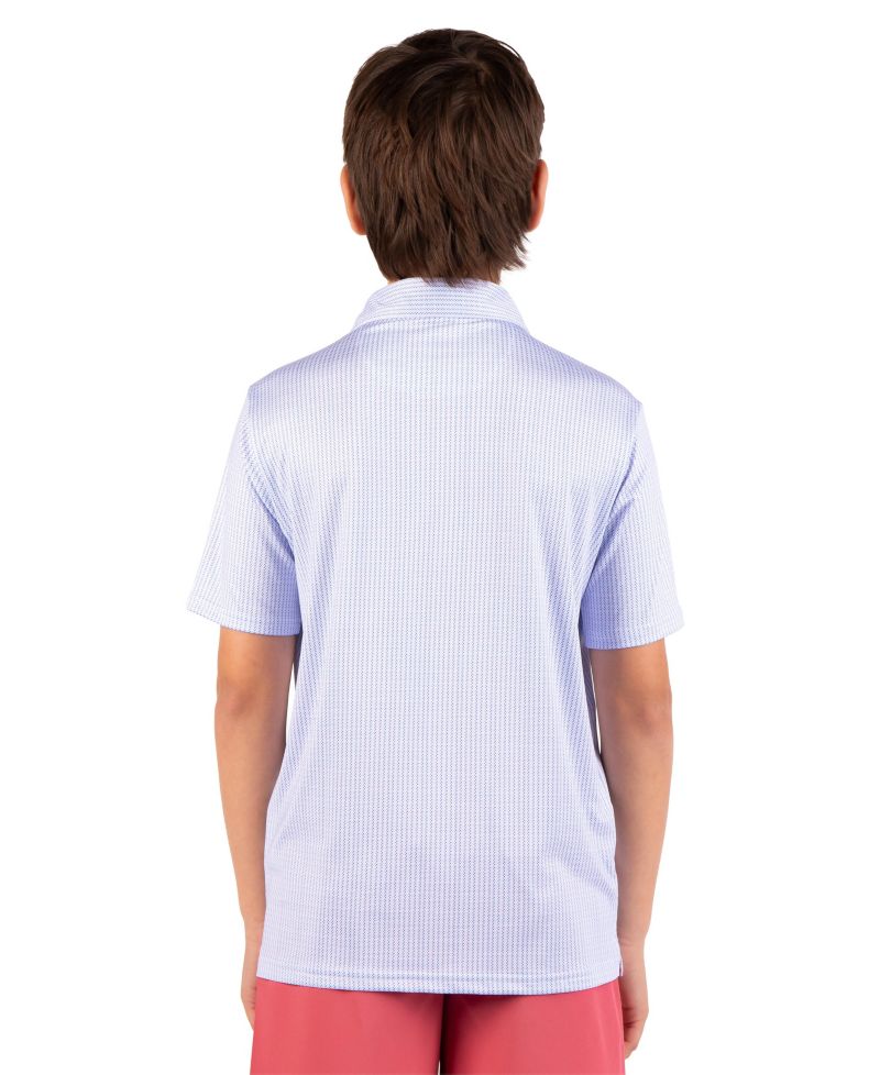 Boys Multi Dots Printed Performance Polo