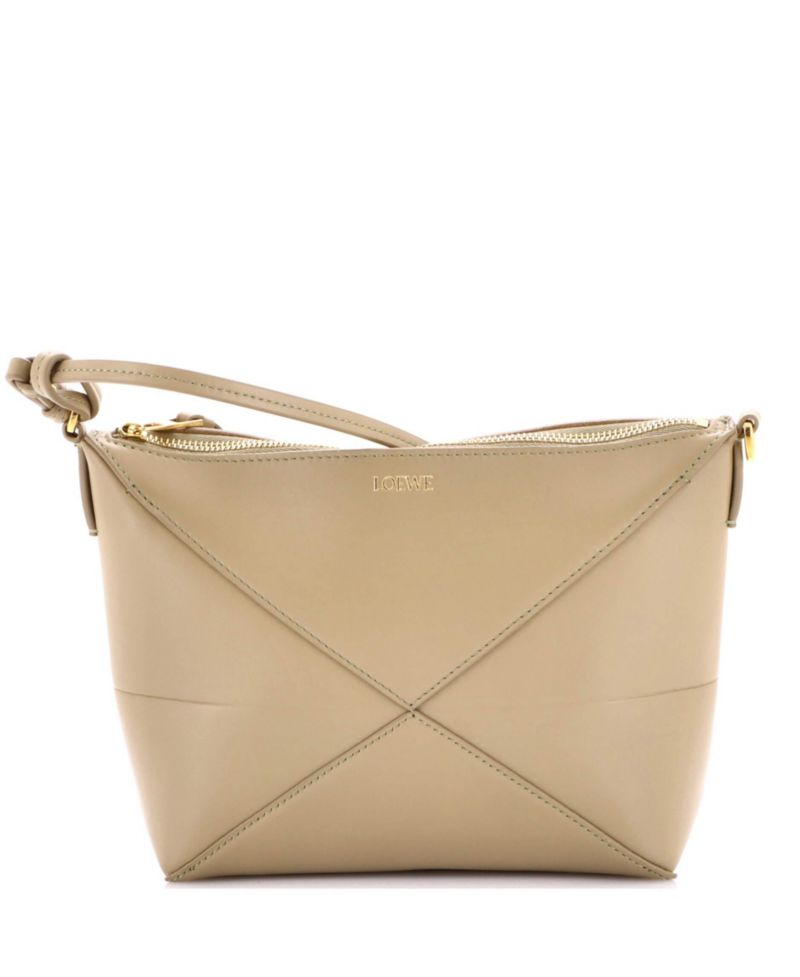 Puzzle Pouch Bag Leather
