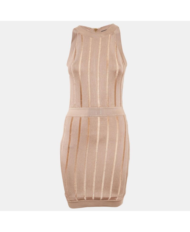 Women's Beige Knit Dress