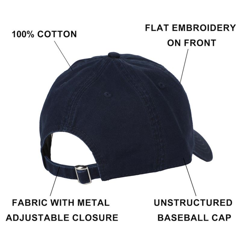 Men's Embroidered Gingy Navy Unstructured Baseball Cap