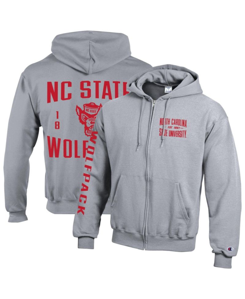 Men's NC State Wolfpack Varsity Powerblend Full-Zip Fleece Hoodie