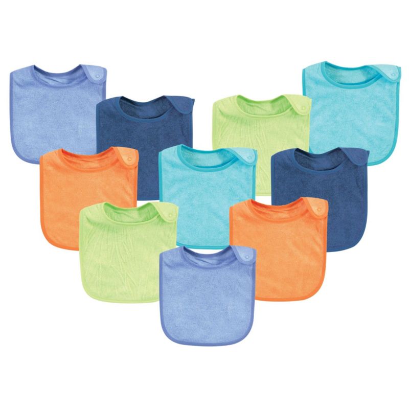 Boys Ultra-Soft Bamboo Rayon Terry Bibs