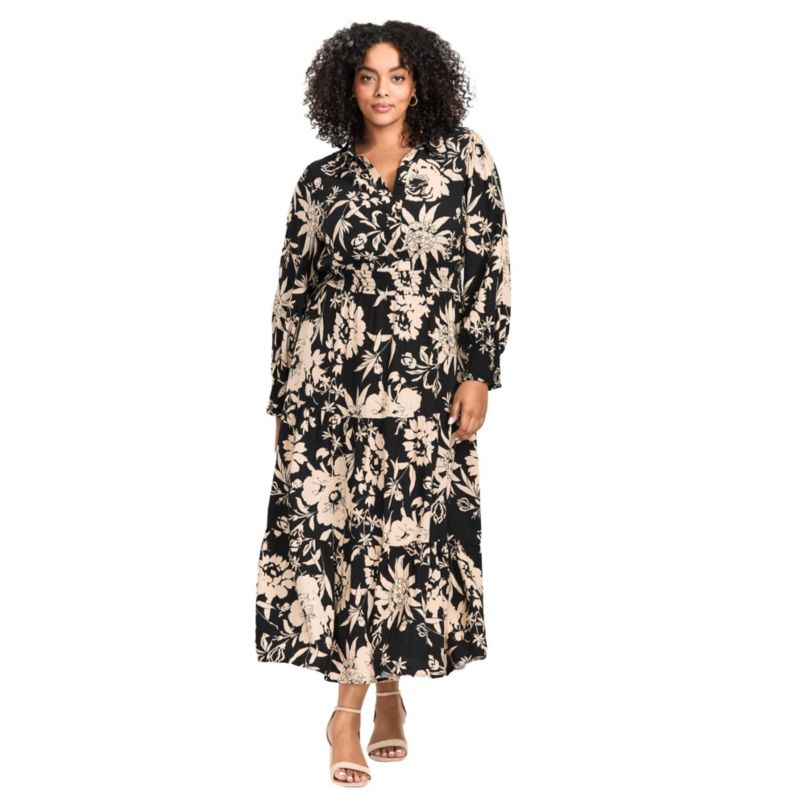Women's Plus Size Shiloh Tiered Maxi Dress