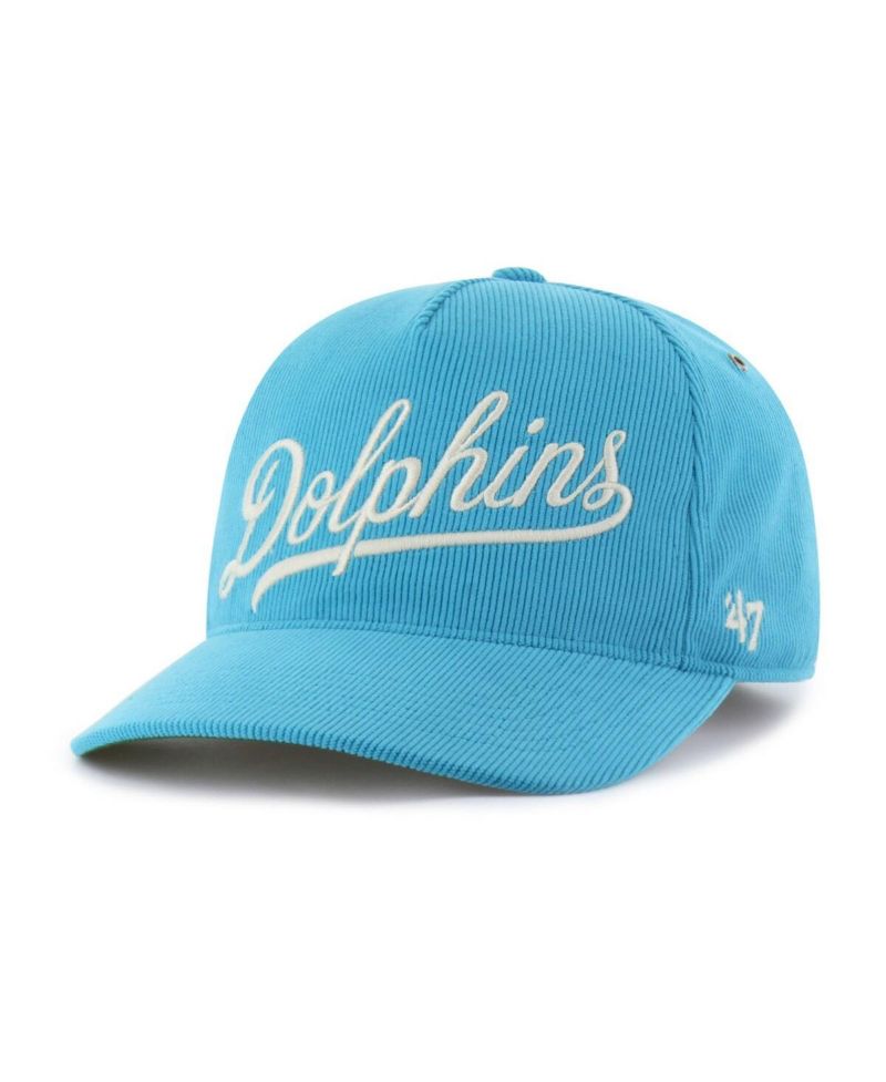 Men's Aqua Miami Dolphins Golden Age Corduroy Hitch Adjustable Hat