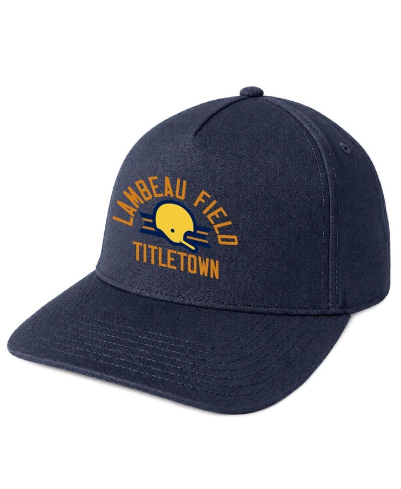 Men's and Women's Navy Notre Dame Fighting Irish Shamrock Series Blitzing A-Frame Adjustable Hat