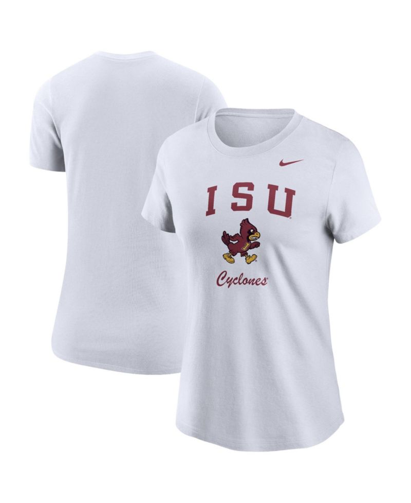 Women's White Iowa State Cyclones Primary T-Shirt