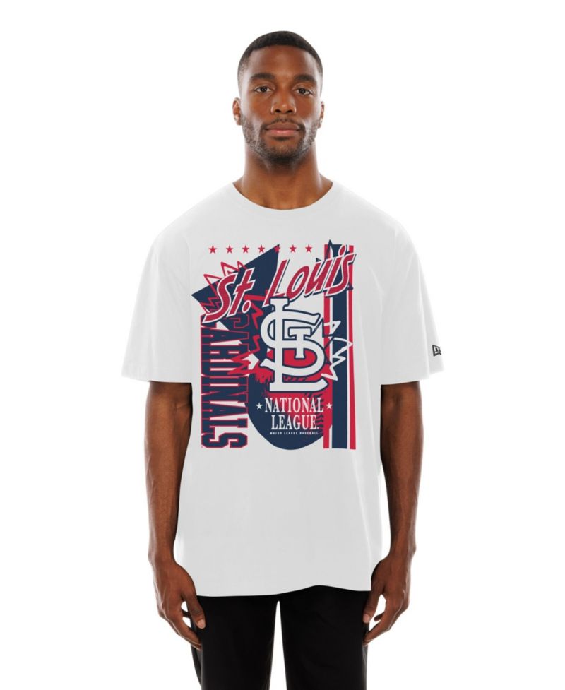 Men's White St. Louis Cardinals Big Graphic Domestic T-Shirt
