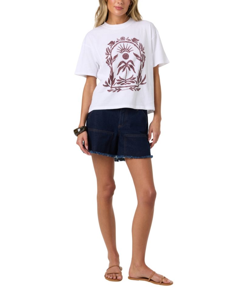 Women's Framed Floral Easy T-Shirt