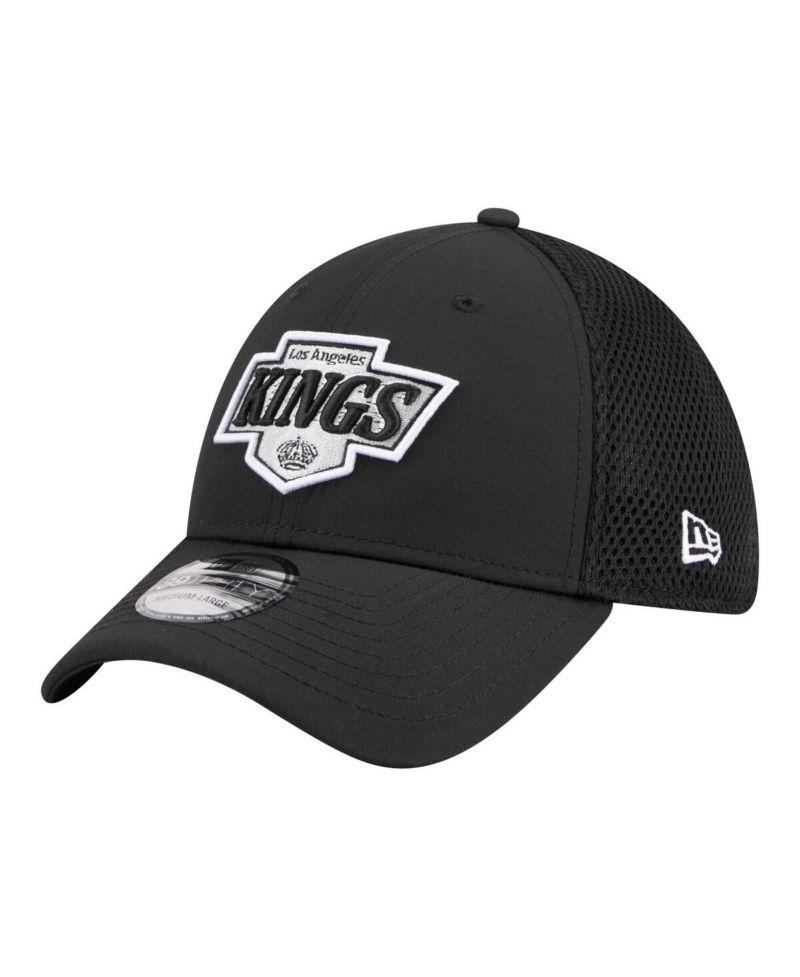Men's Black Los Angeles Kings Logo 39THIRTY Flex Hat