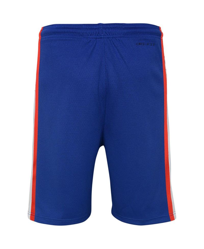 Big Boys Blue Detroit Pistons Icon Edition Mesh Performance Swingman Shorts