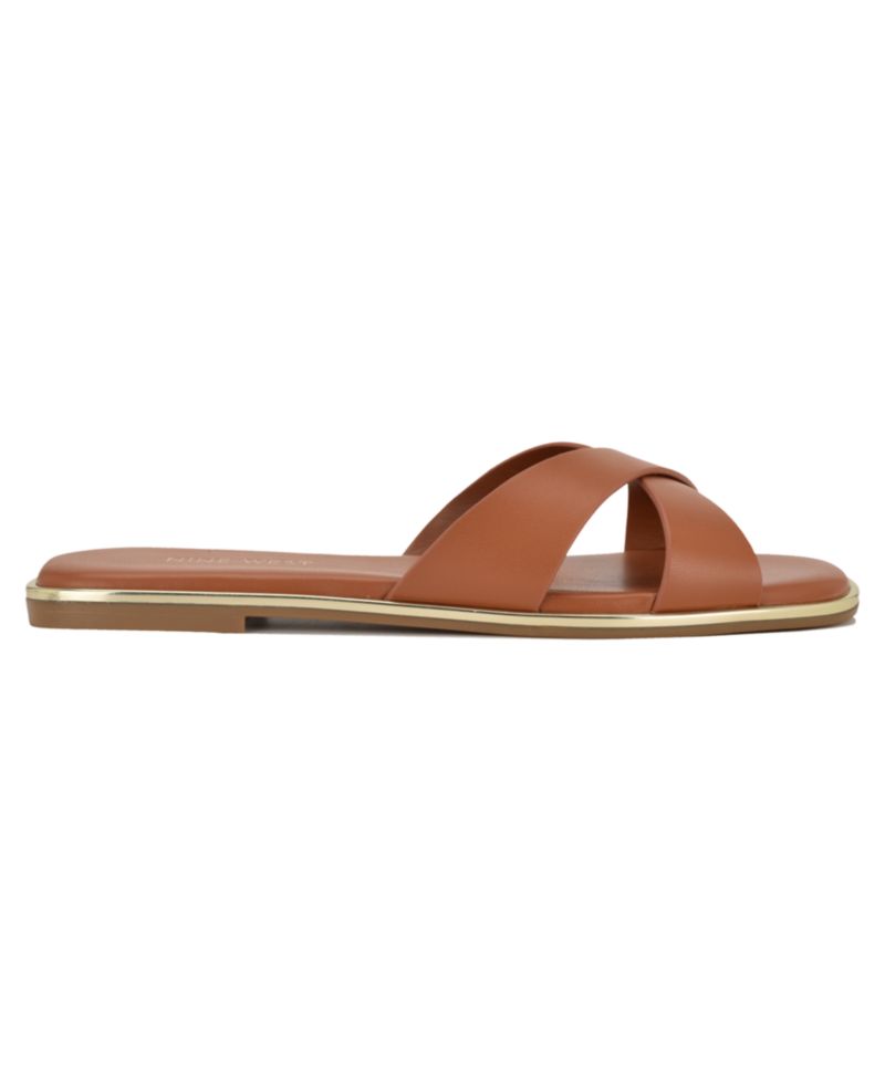 Women's Edeny Criss-Cross Flat Slip-On Sandals