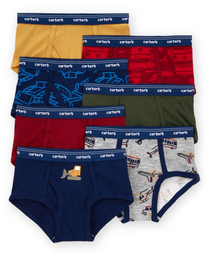Toddler Boys' 7- Pack Construction-Themed Briefs