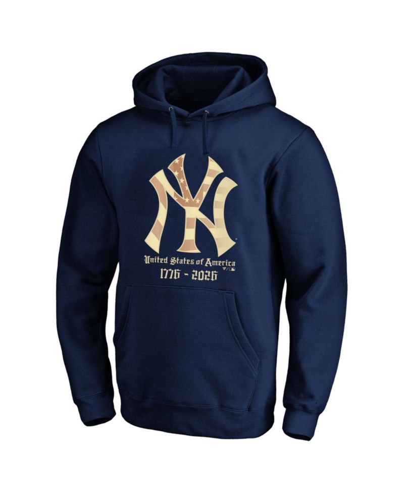 Men's Big & Tall New York Yankees USA 1776-2026 Classic Fit Graphic Hoodie