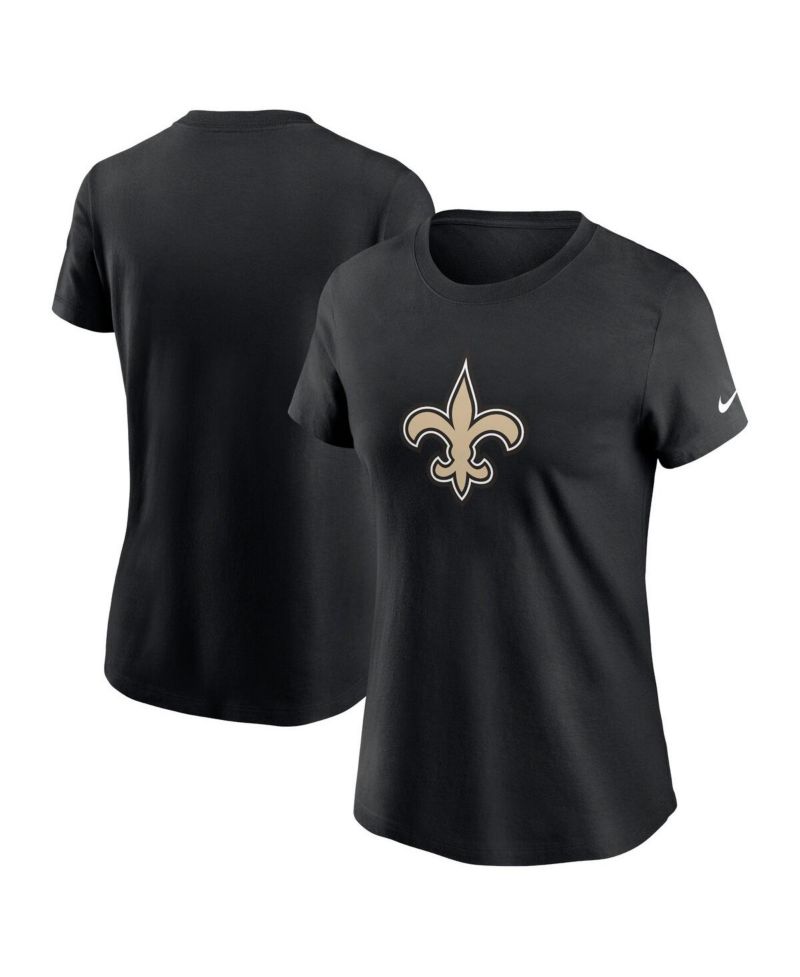 Women's Black New Orleans Saints Primary Logo T-Shirt