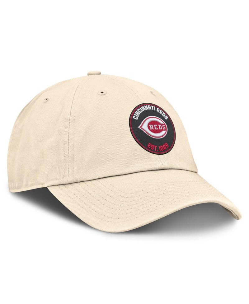Men's Natural Cincinnati Reds Cooperstown Collection Club Adjustable Hat