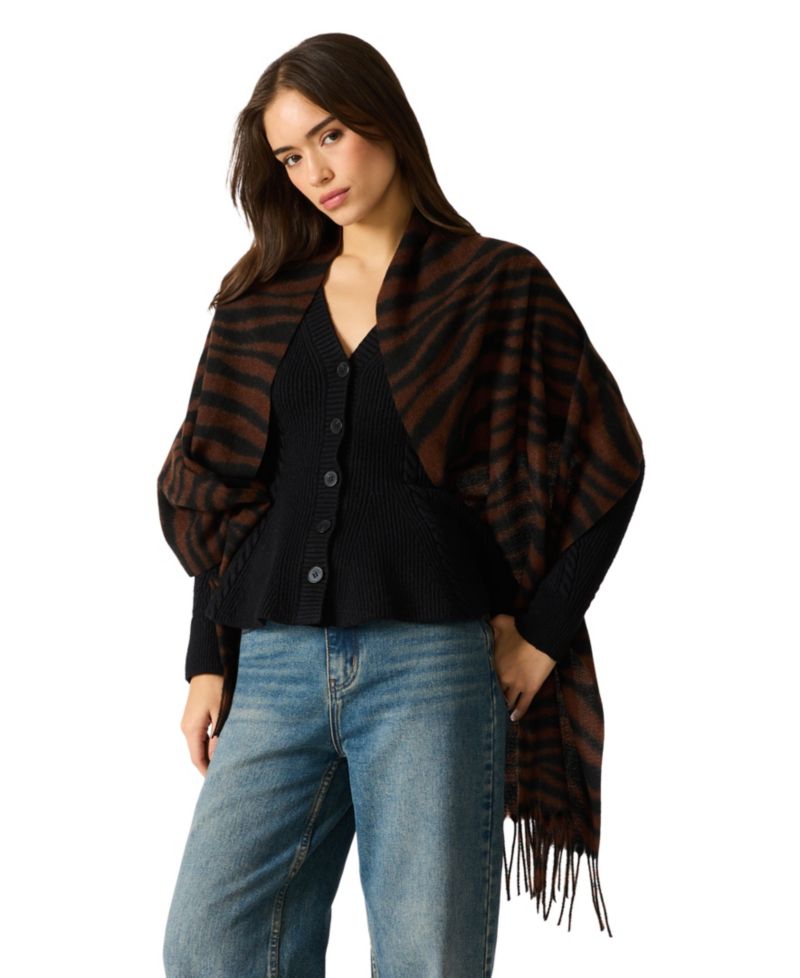 Zebra Print Midweight Scarf