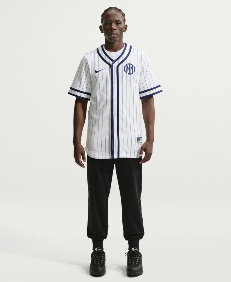 Men's White Inter Milan Club Baseball Jersey