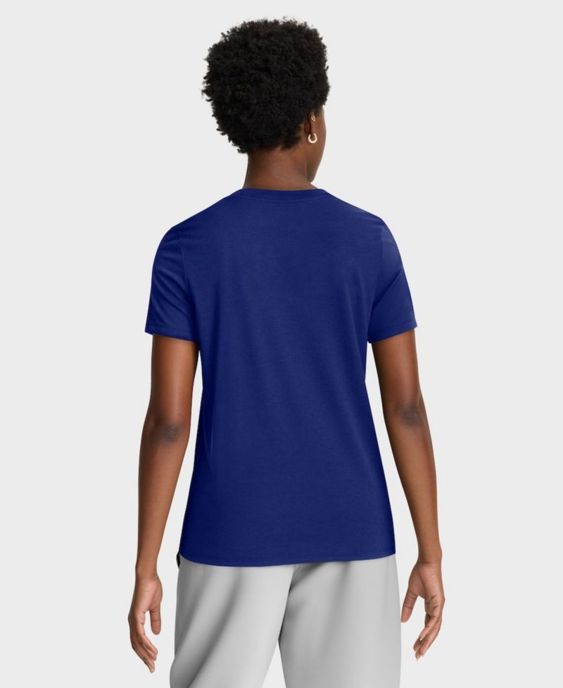 Women's Royal Los Angeles Dodgers Authentic Collection Early Work Tri-Blend Dri-FIT T-Shirt
