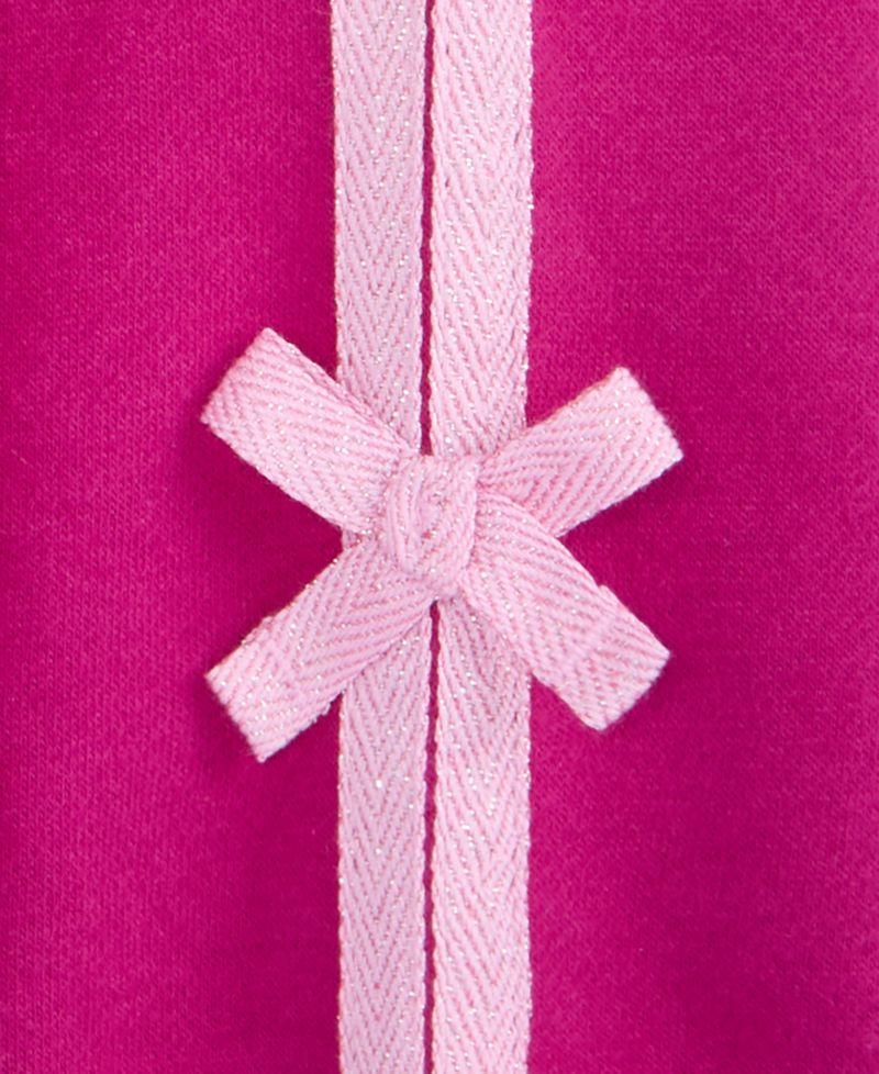 Girls' XS-XL Bow-Trim Zip Hoodie