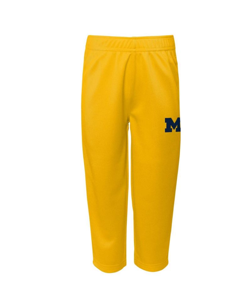 Big Boys and Girls 2-Piece Navy Michigan Wolverines Red Zone Two-Piece Top and Pants Set