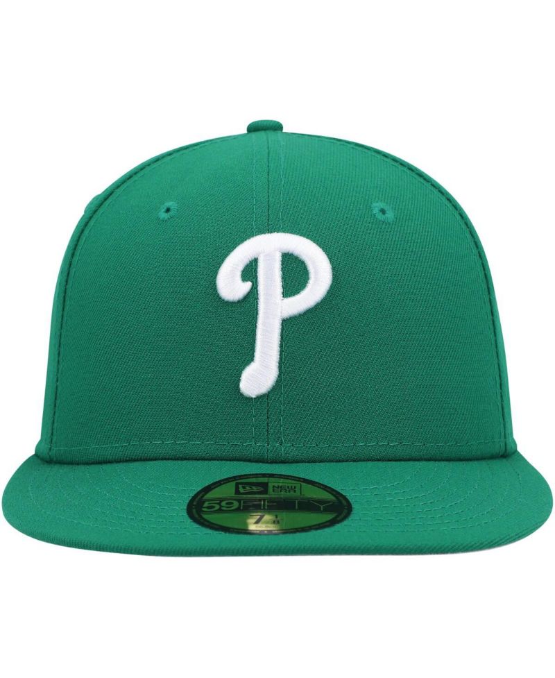 Men's Kelly Green Philadelphia Phillies White Logo 59FIFTY Fitted Hat
