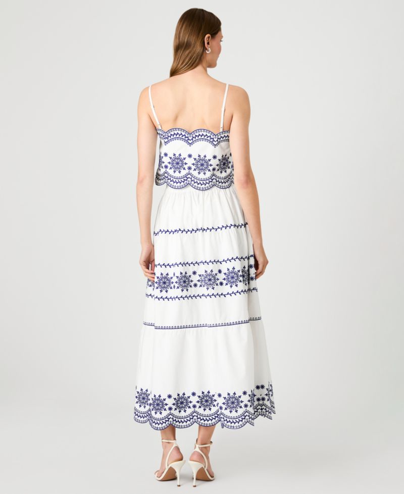 Women's Embroidered Midi Skirt